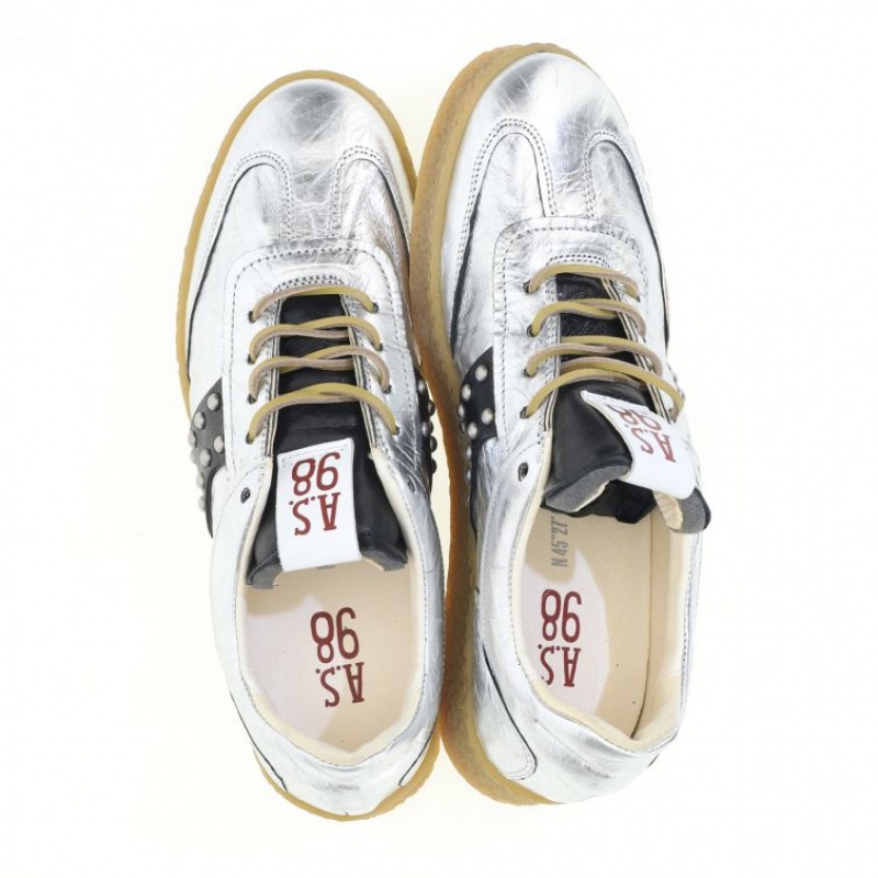 Silver A.S.98 Waldo Men's Sneakers | IL-EBIJ47195