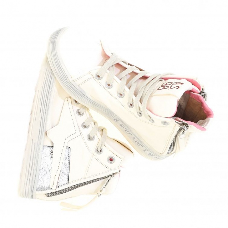 White A.S.98 Aileen Women's Sneakers | IL-WODB65417