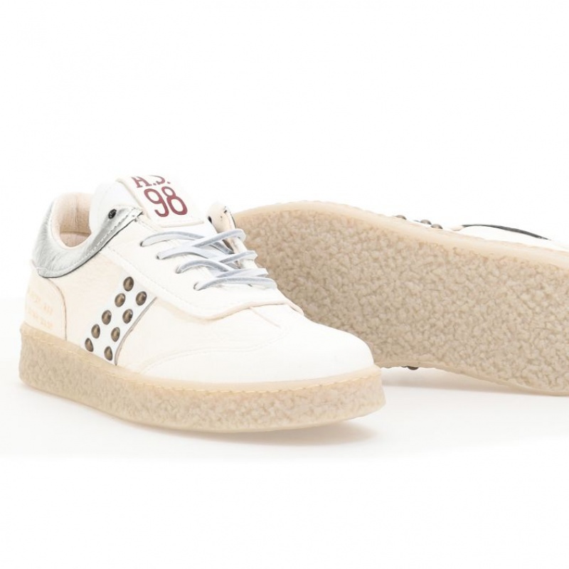 White A.S.98 Roxy Women's Sneakers | IL-KPXM79813