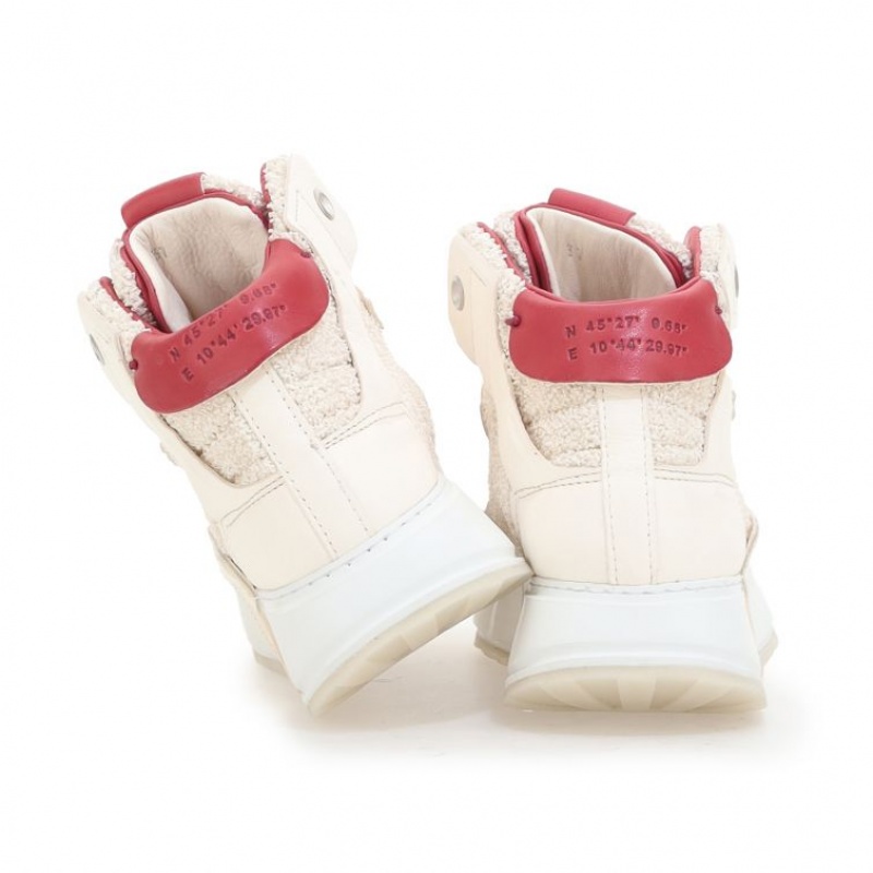 White / Red A.S.98 Hammond Women's Sneakers | IL-FAPQ27398