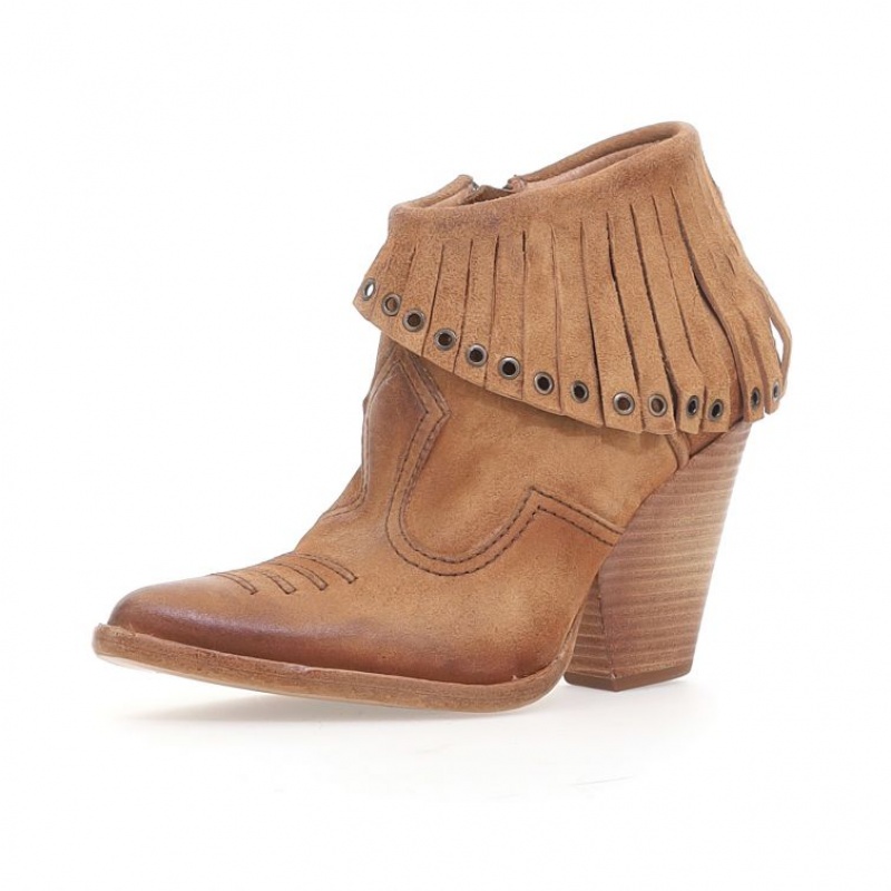 Yellow A.S.98 Brigit Women's Ankle boots | IL-EPBD39120